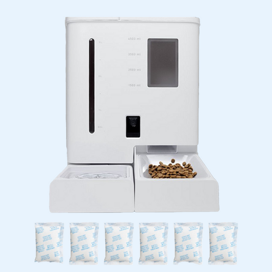 2 in 1 Voederbak met 6 vochtzakjes