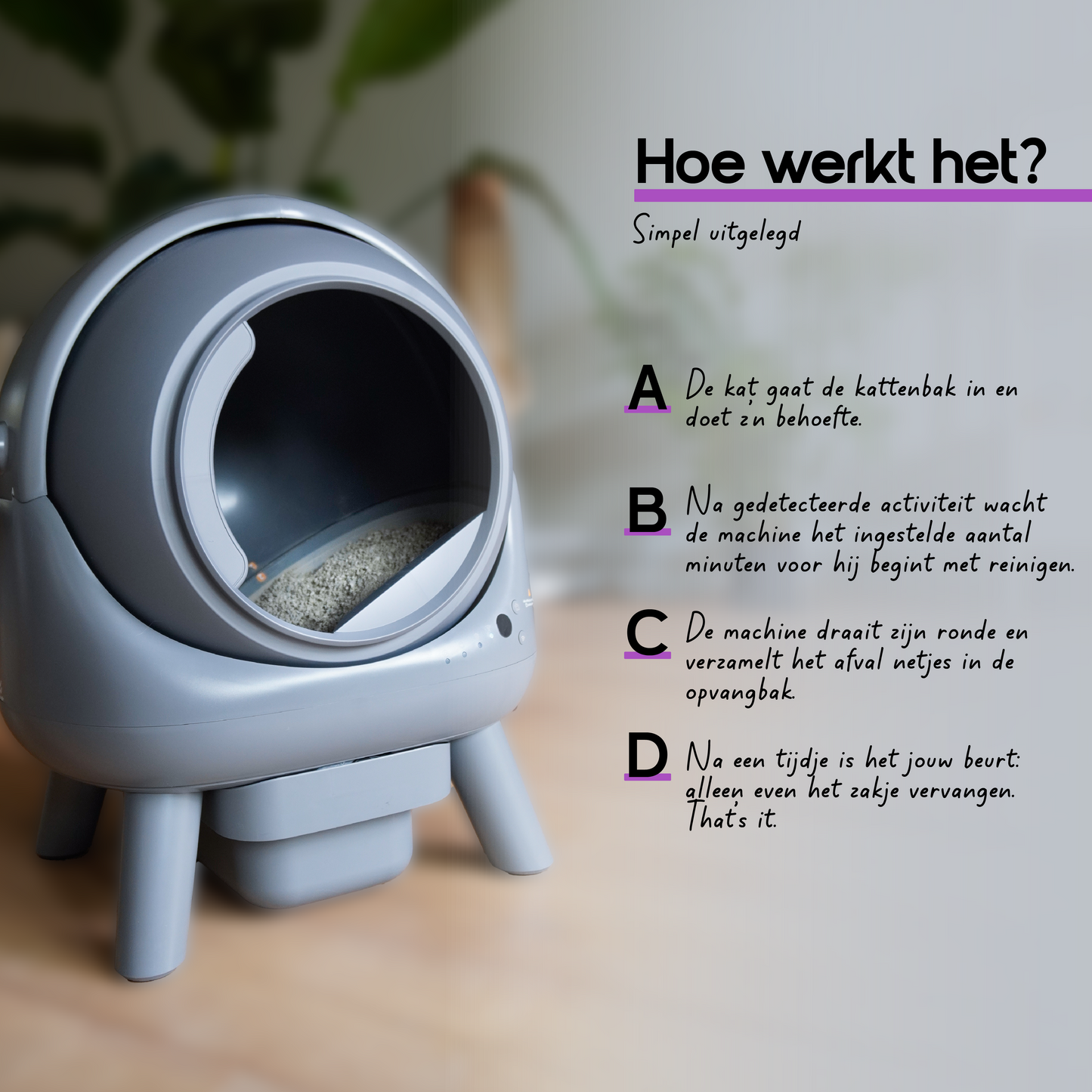 Automatische Kattenbak
